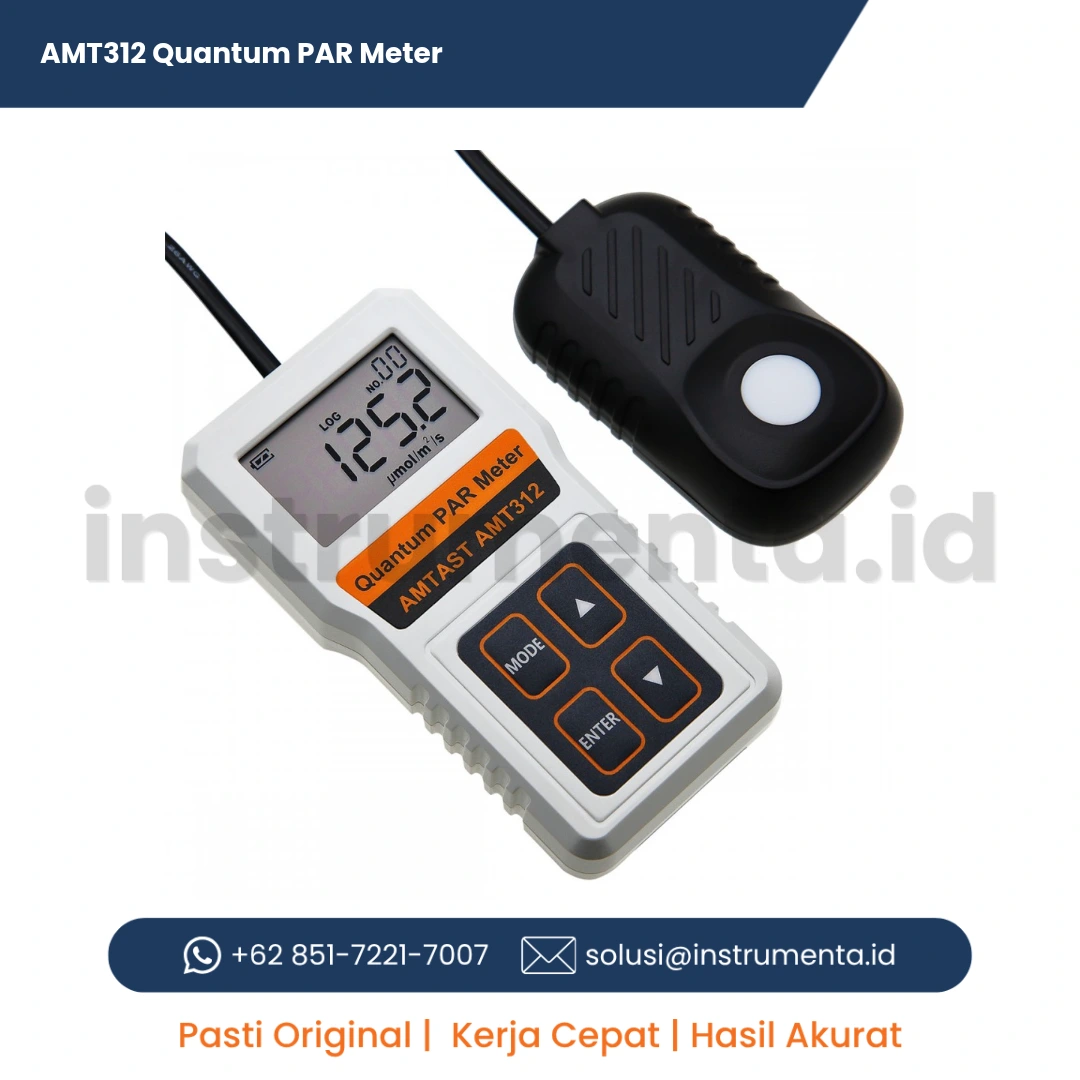 Distributor Resmi AMT312 Quantum PAR Meter Alat Ukur Intensitas Cahaya Fotosintesis Tanaman Digital